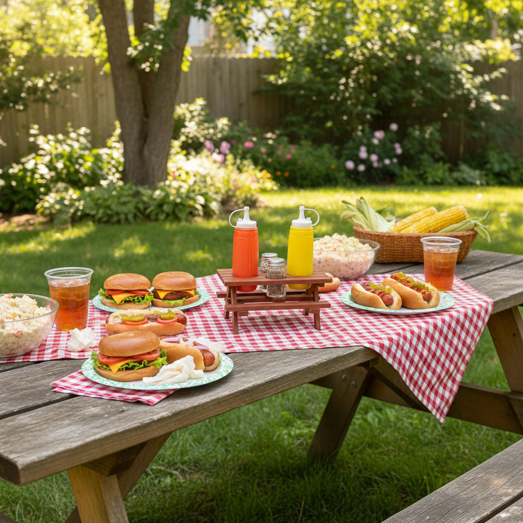 Picnic Table Condiment Holder